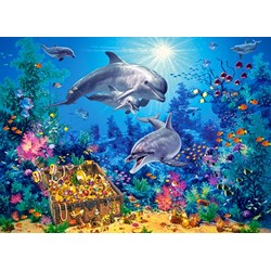 Castorland (B-030149) - "Dolphin Family" - 300 piezas