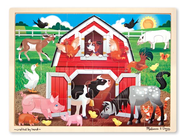 Melissa and Doug (9061) - "Barnyard Buddies" - 24 piezas