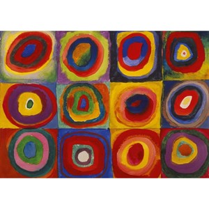 Puzzle Michele Wilson (W446-12) - Vassily Kandinsky: "Color Study" - 12 piezas