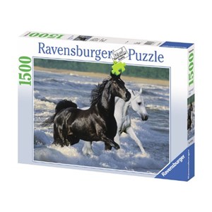 Ravensburger (16276) - "Horses on the Beach" - 1500 piezas