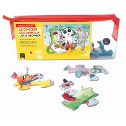 Puzzle Michele Wilson (W422-12) - "Animal Concert" - 12 piezas