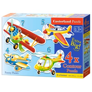 Castorland (B-04447) - "Planes" - 4 5 6 7 piezas