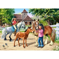 Castorland (С-021062) - "Horse Riding Lesson" - 70 120 piezas