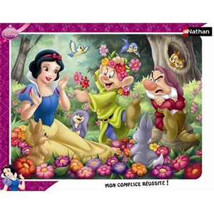 Nathan (86079) - "Snow White surrounded by Flowers" - 35 piezas
