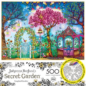 Buffalo Games (3843) - Johanna Basford: "Songbird Garden" - 500 piezas