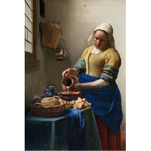 Grafika (00154) - Johannes Vermeer: "The Milkmaid, 1658-1661" - 100 piezas