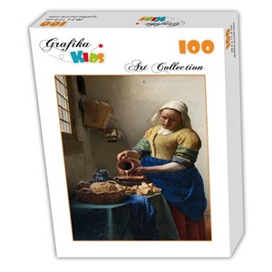 Grafika (00154) - Johannes Vermeer: "The Milkmaid, 1658-1661" - 100 piezas