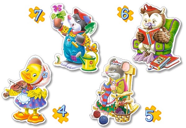 Castorland (4102-04225) - "Free time" - 4 5 6 7 piezas