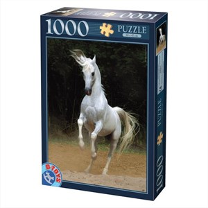 D-Toys (65988-PH01) - "Horses, White Horse" - 1000 piezas