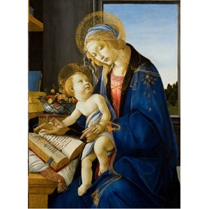 Grafika Kids (00696) - Sandro Botticelli: "The Madonna of the Book, 1480" - 300 piezas