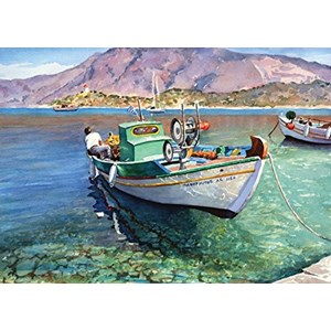 Art Puzzle (4186) - "Boat, Panormitis" - 500 piezas