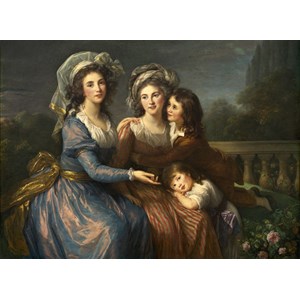 Grafika (02171) - Élisabeth Vigée Le Brun: "The Marquise de Pezay, and the Marquise de Rougé with Her Sons Alexi" - 300 piezas