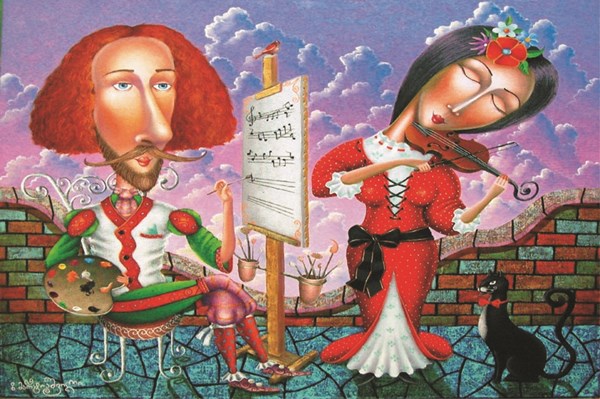 Gold Puzzle (61338) - "Musical Portrait" - 1000 piezas