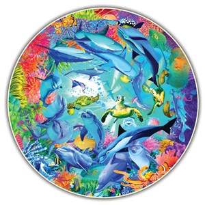 A Broader View (371) - "Underwater World (Round Table Puzzle)" - 500 piezas
