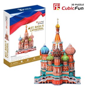 Cubic Fun (MC093H) - Fredric Church: "Saint Basil the Blessed Cathedral of Moscow" - 214 piezas