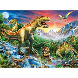 Ravensburger (10665) - "The time of the Dinosaurs" - 100 piezas