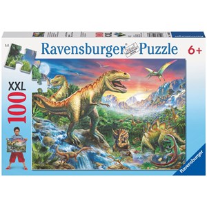 Ravensburger (10665) - "The time of the Dinosaurs" - 100 piezas