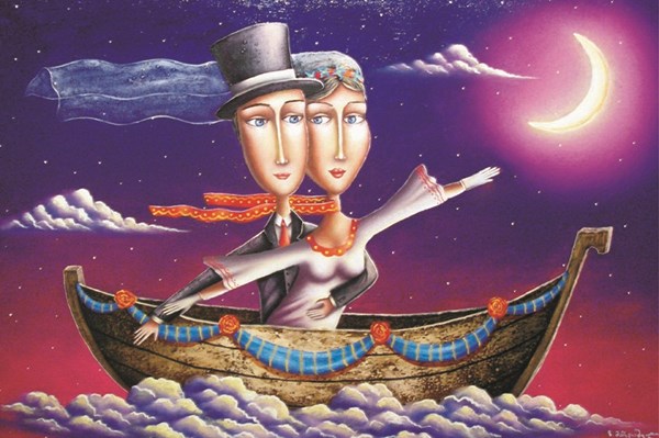 Gold Puzzle (61321) - "Wedding Travel" - 1000 piezas