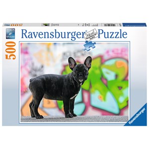 Ravensburger (14771) - "French Bulldog" - 500 piezas