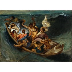 Grafika (00292) - Eugene Delacroix: "Christ on the Sea of Galilee, 1841" - 24 piezas