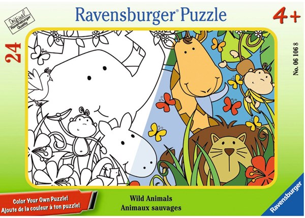 Ravensburger (06106) - "Wild Animals" - 24 piezas