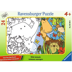 Ravensburger (06106) - "Wild Animals" - 24 piezas