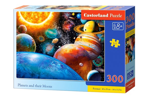 Castorland (B-030262) - "Planets and their Moons" - 300 piezas