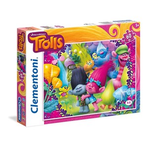 Clementoni (26958) - "Trolls" - 60 piezas