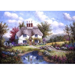 Grafika (T-00502) - Dennis Lewan: "Swan Creek Cottage" - 1000 piezas