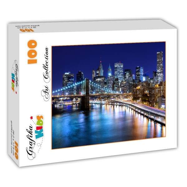Grafika Kids (00333) - "New York by Night" - 100 piezas