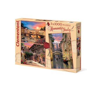 Clementoni (08007) - Dominic Davison: "Romantic Italy" - 1000 piezas