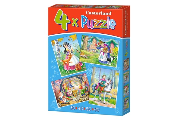 Castorland (B-04362) - "Snow White and the 7 Dwarfs" - 30 40 50 60 piezas