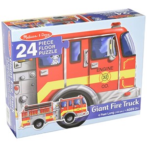 Melissa and Doug (436) - "Giant Fire Truck" - 24 piezas