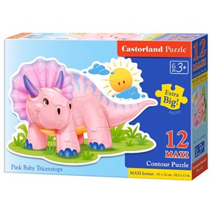 Castorland (B-120048) - "Pink Baby Triceratop" - 12 piezas