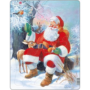 Larsen (JUL7) - "Santa with Animals" - 32 piezas
