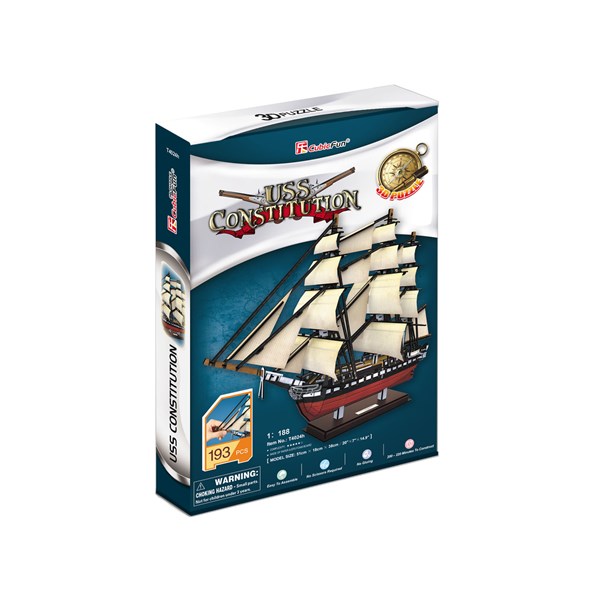 Cubic Fun (T4024h) - "USS Constitution" - 193 piezas