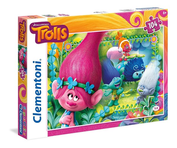 Clementoni (27961) - "Trolls" - 104 piezas