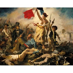 Puzzle Michele Wilson (A460-350) - Eugene Delacroix: "La Liberté Guidant le Peuple" - 350 piezas