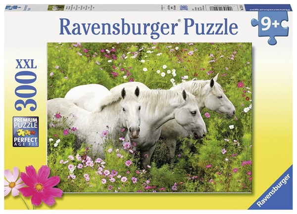 Ravensburger (13218) - "Horses on the Flower Meadow" - 300 piezas