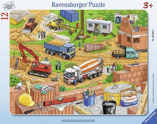 Ravensburger (06058) - "Work at the Construction Site" - 12 piezas