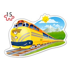 Castorland (B-043033) - "Funny Trains" - 8 12 15 20 piezas