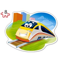 Castorland (B-043033) - "Funny Trains" - 8 12 15 20 piezas