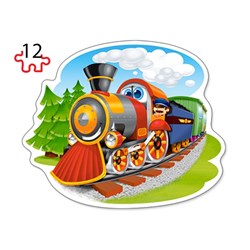 Castorland (B-043033) - "Funny Trains" - 8 12 15 20 piezas