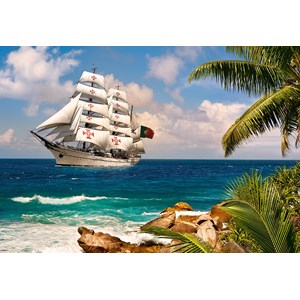 Castorland (C-103430) - "Sailing in the Tropics" - 1000 piezas