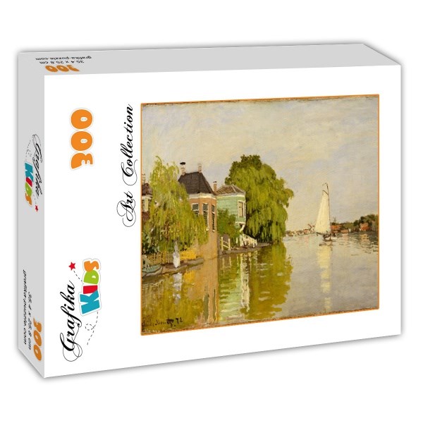 Grafika Kids (00480) - Claude Monet: "Houses on the Achterzaan, 1871" - 300 piezas
