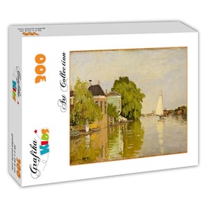 Grafika Kids (00480) - Claude Monet: "Houses on the Achterzaan, 1871" - 300 piezas