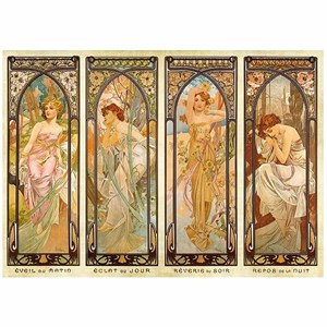 D-Toys (66930-MU08) - Alphonse Mucha: "Times of Day" - 1000 piezas