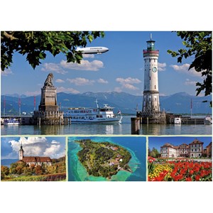 Ravensburger (19460) - "Lake Constance, Germany" - 1000 piezas
