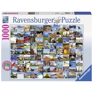 Ravensburger (19709) - "99 Beautiful Places USA/Canada" - 1000 piezas