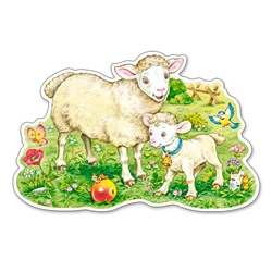 Castorland (B-120079) - "A Lamb with his Mom" - 12 piezas